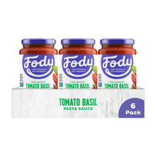 Load image into Gallery viewer, &lt;b&gt;&lt;big&gt; Low FODMAP Tomato &amp; Basil Sauce&lt;br&gt; 6 Pack&lt;/big&gt;&lt;/b&gt;&lt;br&gt;&lt;small&gt; Onion &amp; Garlic Free&lt;/small&gt;
