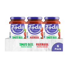Load image into Gallery viewer, &lt;b&gt;&lt;big&gt; Low FODMAP Pasta Sauce &lt;/big&gt; &lt;/b&gt; &lt;br&gt; Variety 6 Pack &lt;br&gt; &lt;small&gt; Gluten, Onion &amp; Garlic Free&lt;/small&gt;
