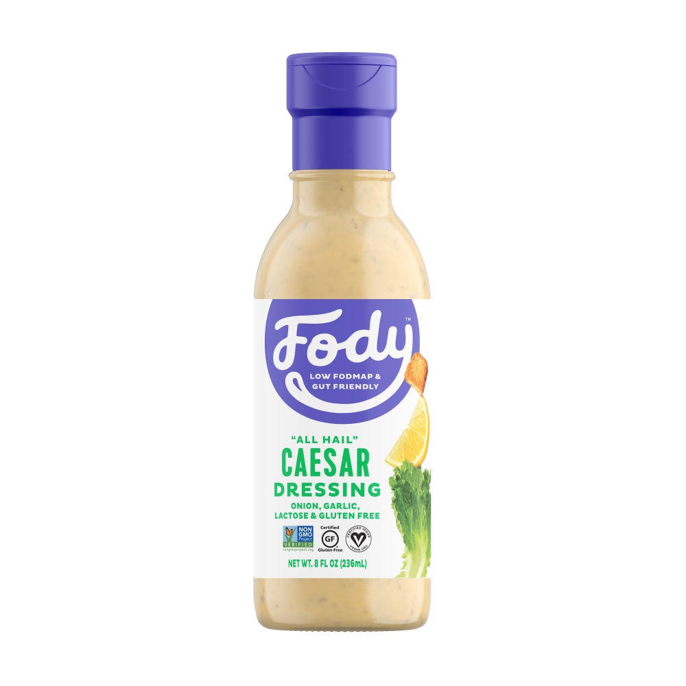 <b><big> Low FODMAP <br>Caesar Dressing </big></b><br><small> Gluten, Lactose, Onion & Garlic Free</small>