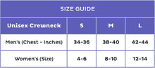 Load image into Gallery viewer, fody-foods-crewneck-sizes
