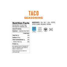 Load image into Gallery viewer, &lt;b&gt;&lt;big&gt; Low FODMAP &lt;br&gt; Taco Seasoning&lt;/b&gt;&lt;/big&gt; &lt;br&gt; &lt;small&gt; Gluten, Onion, and Garlic Free&lt;/small&gt;
