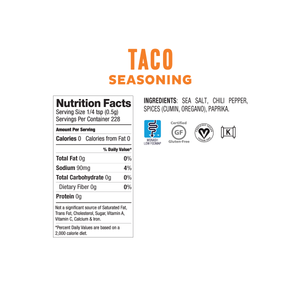 <b><big> Low FODMAP <br> Taco Seasoning</b></big> <br> <small> Gluten, Onion, and Garlic Free</small>