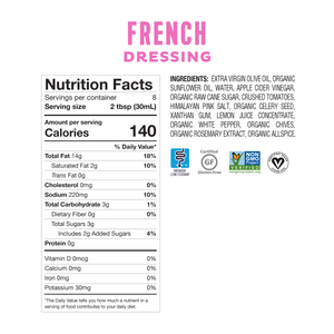 <b><big> Low FODMAP <br>French Dressing </big></b><br><small>Gluten, Lactose, Onion & Garlic Free</small>