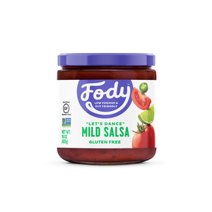 <b><big> Low FODMAP <br> Mild Salsa </big></b><br> <small> Gluten Free </small>