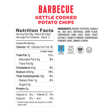 Load image into Gallery viewer, &lt;b&gt;&lt;big&gt; Low FODMAP BBQ Chips &lt;/big&gt;&lt;/b&gt;&lt;br&gt; Kettle-Cooked &lt;br&gt;&lt;small&gt;Onion, Garlic, and Gluten-Free&lt;/small&gt;

